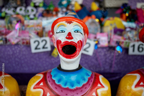 Circus clown carnival game and prizes