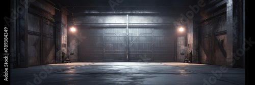 Spacious Industrial Warehouse with Large Metal Doors photo
