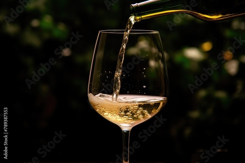 Crisp and Refreshing: White Wine Pour