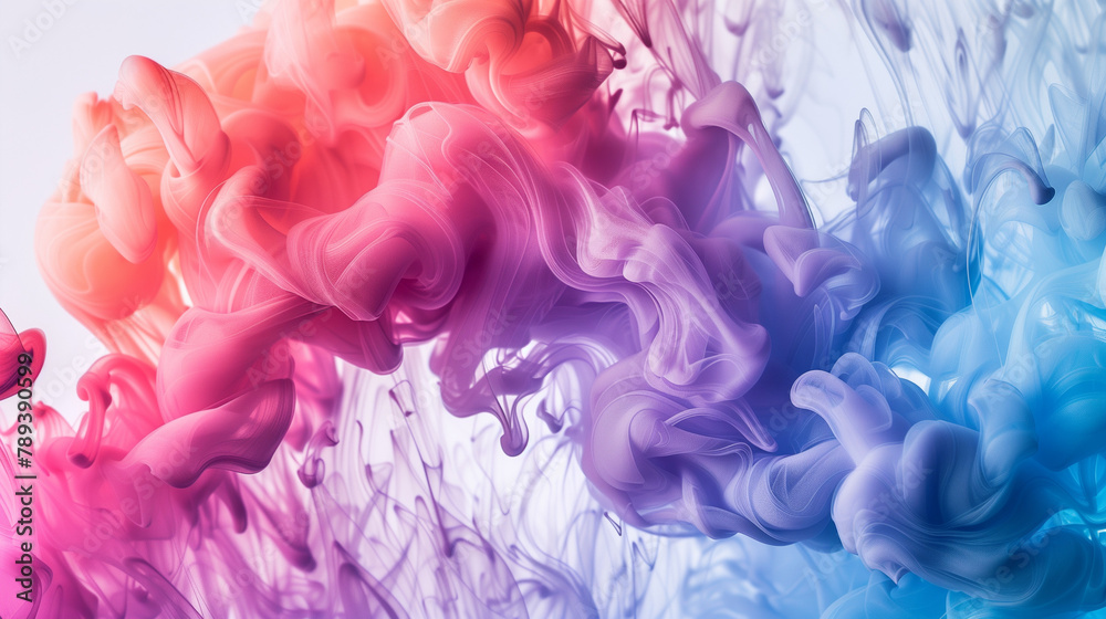 Colorful Smoke Waves Flowing in a Beautiful Gradient, phone background 