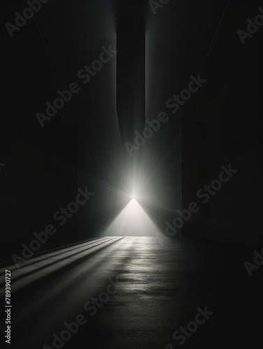 Ethereal Beam Through the Darkness