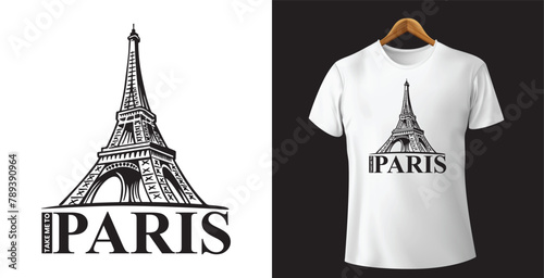 Paris T-shirt Creative Vector Design