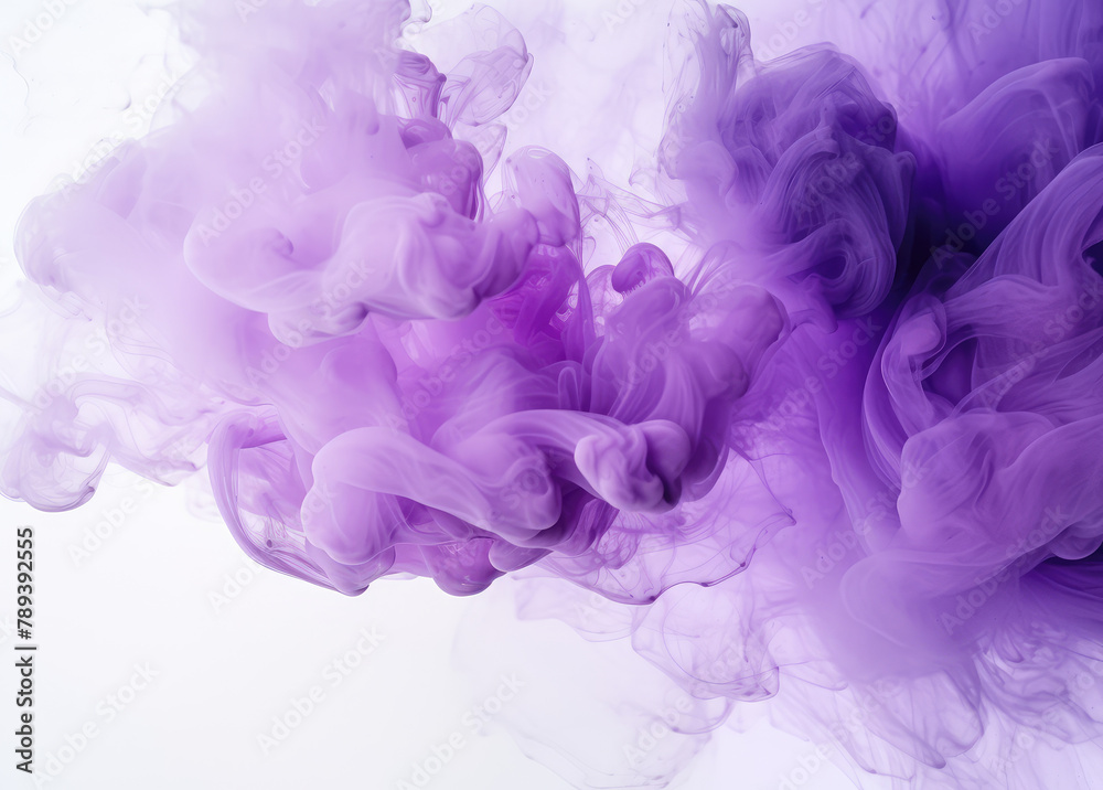 Ethereal Purple Smoke Whispers Abstract Art