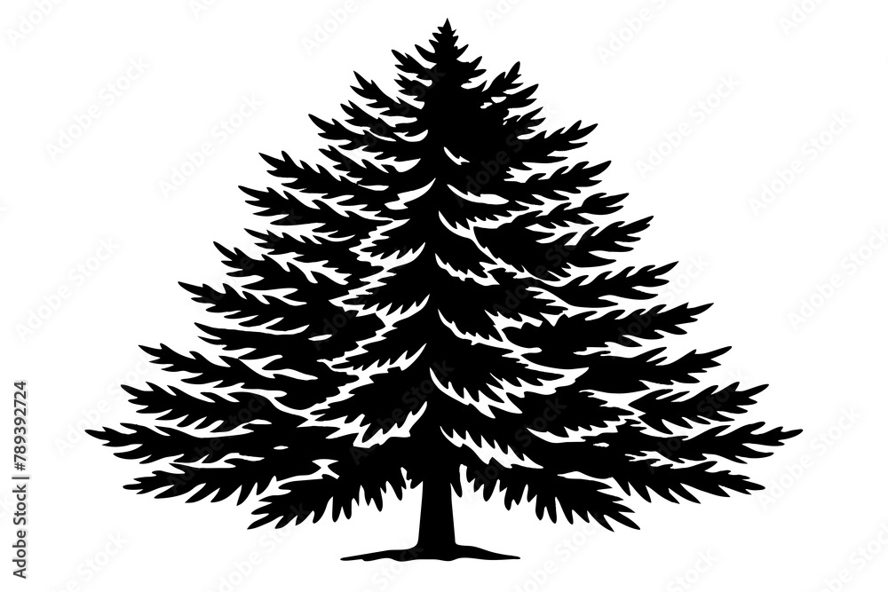 Fototapeta premium -red-pine vector illustration