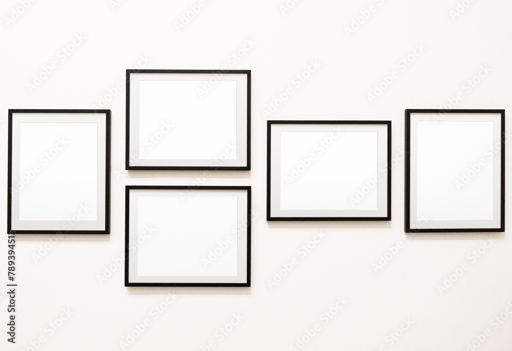 Gallery wall png mockup sticker, transparent design