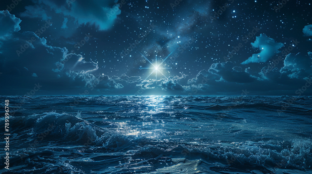 A shining star, illuminating the depths of the digital night.