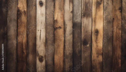dark grunge burnt old vintage wood table texture background. ai generated background