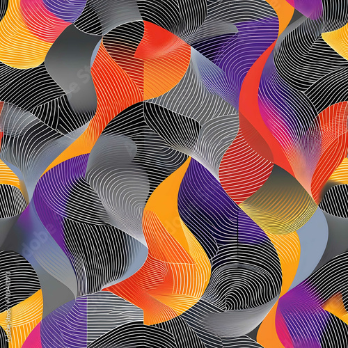 An abstract vector drawing composed from cad hatch patterns expand album artwork