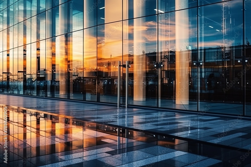 Abstract Background Image with Motion Blur of a Glass Building Facade and Glass Reflections Abstract Background Image with Motion Blur of a Glass Building Facade and Glass Reflections