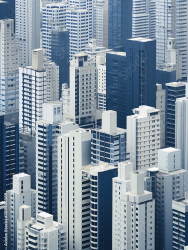 Dense Urban Skyline With Numerous High-rise Buildings