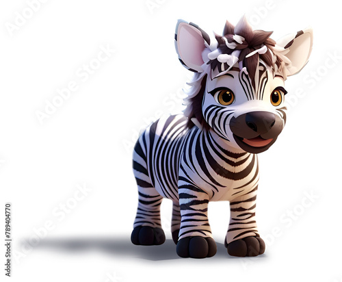 Cute zebra mascot character png