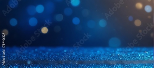 glitter vintage lights background. black and blue. de-focused © MDSAYDUL
