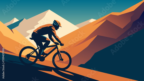 silhouette of a cyclist © Radha Rani