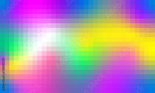 Colorful abstract pixelation painting background photo