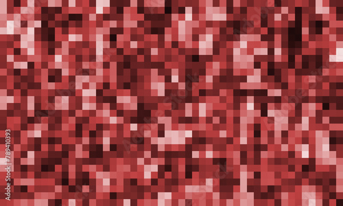 Red Pixelated Digital Canvas Vibrant Background photo