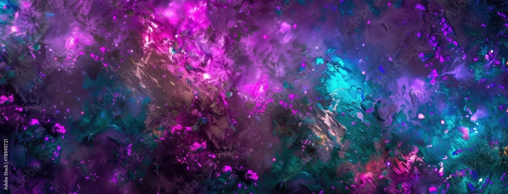 Colorful Cosmic Nebula Abstract Space Background