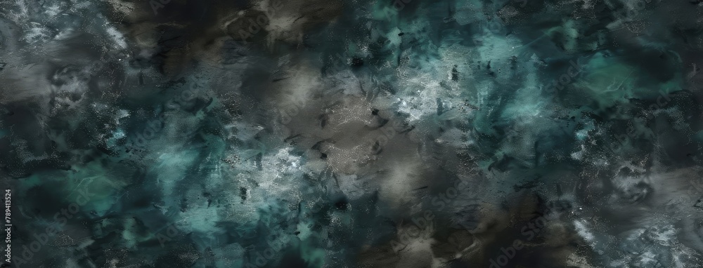 Abstract Turquoise and Black Textured Background