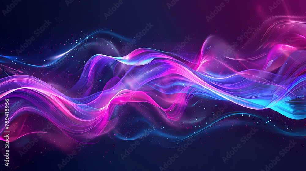 Abstract Fluid Art With Vivid Blue and Pink Hues Abstract Fluid Art With Vivid Blue and Pink Hues