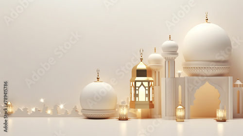 Islamic greeting Eid Mubarak cards for Muslim Holidays. Eid- Ul- Adha festival celebration