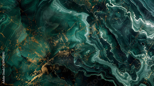 background green emerald luxury abstract wallpaper. golden line art on marble.