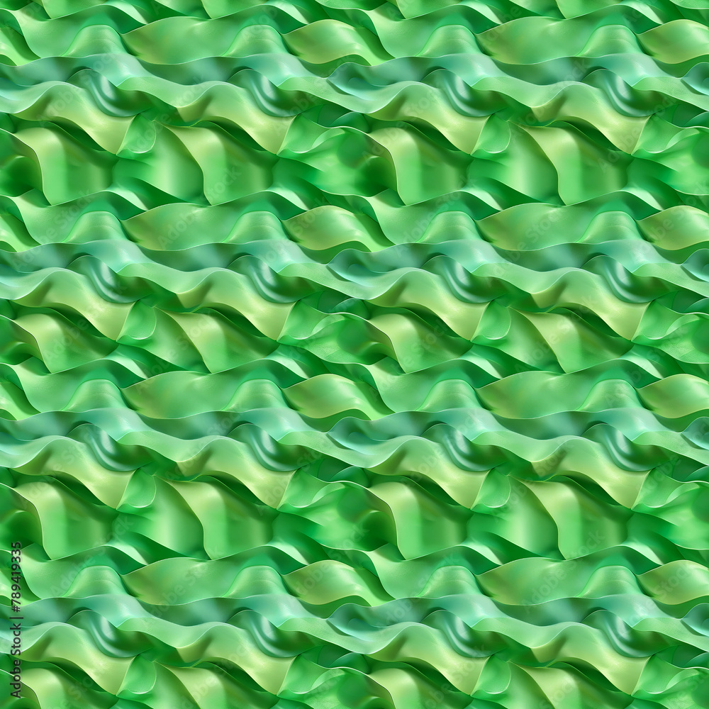 Fototapeta premium Modern universal minimalist artistic seamless 3d light green pattern