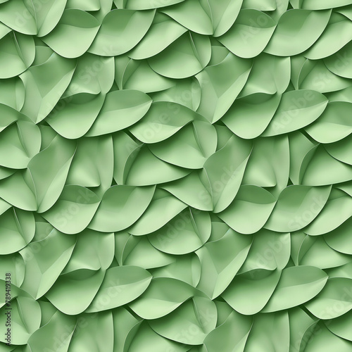 Modern universal minimalist artistic seamless 3d light green pattern