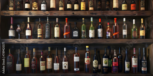 A Glimpse into Premium Liquor Collections, Spirited Arrangements