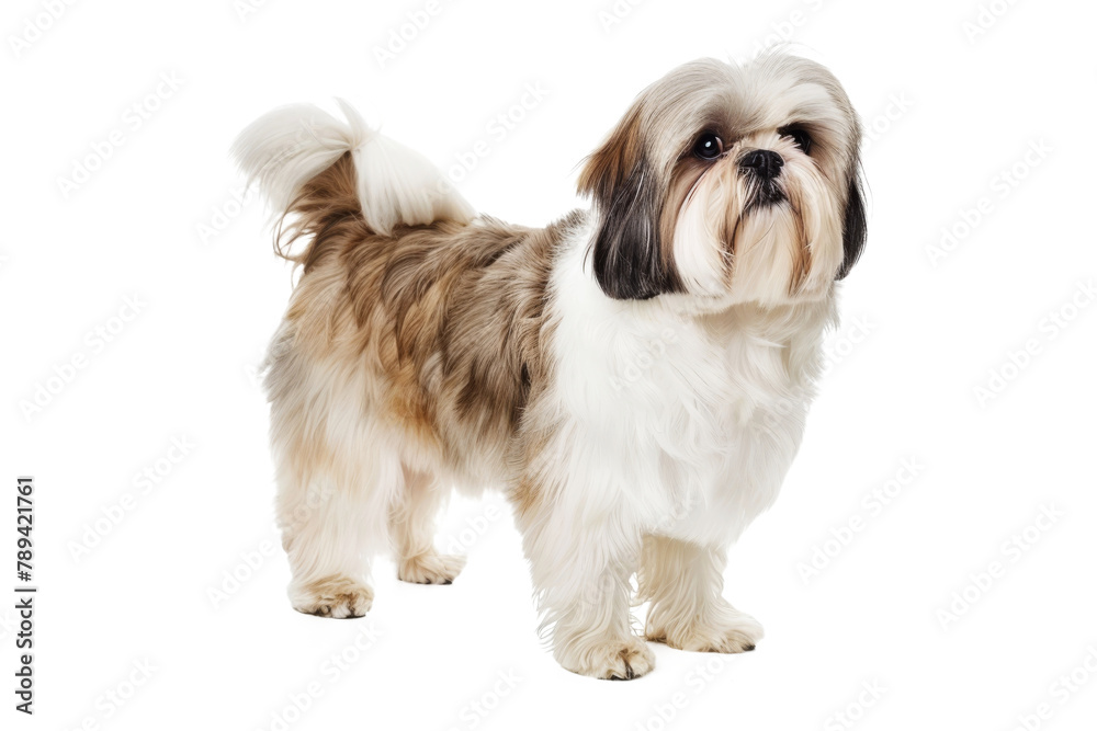 Shih tzu dog standing isolated on transparent background Shih tzu dog standing isolated on transparent background