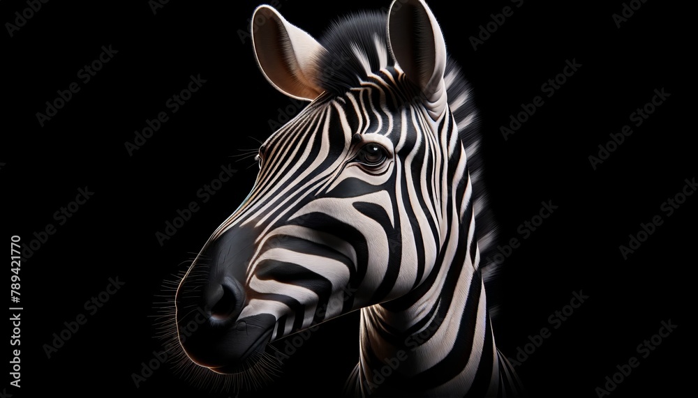 Zebra Close Up Portrait. Wild Amazing Beautiful Zebra Mascot Animal Isolated on Background. Realistic Cute Character Illustration. Nature, Ecology, Wildlife Creature Care and Safe Concept. Zebra Close Up Portrait. Wild Amazing Beautiful Zebra Mascot Animal Isolated on Background. Realistic Cute Character Illustration. Nature, Ecology, Wildlife Creature Care and Safe Concept.
