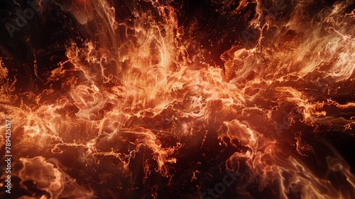 Abstract Fiery Explosion Artwork