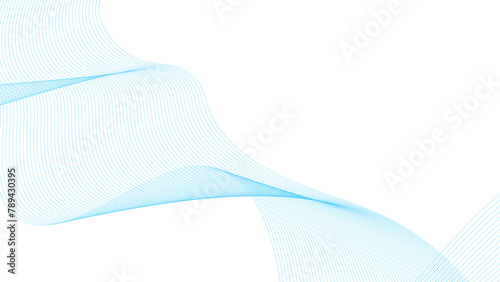 Blue swirly abstract line design element photo