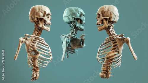 The male skeleton from Meyers 'Conversations Lexicon' from 1897