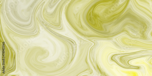 Abstract artistic style liquid marble texture fluid art background light green and olive colors. Luxurious, colorful liquid marble surfaces design.  Acrylic painting on canvas with brown lines.