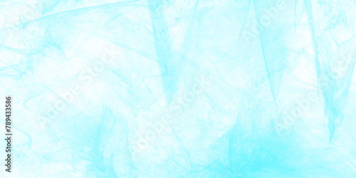 Blue and white color frozen ice surface blue Baikal ice texture. White and blue color frozen ice surface design. paint splash or blotch background with fringe bleed wash. white cloud detail in blue.