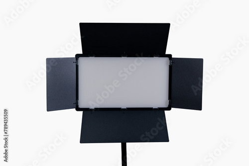 black lamp,Studio lighting isolated on white background.