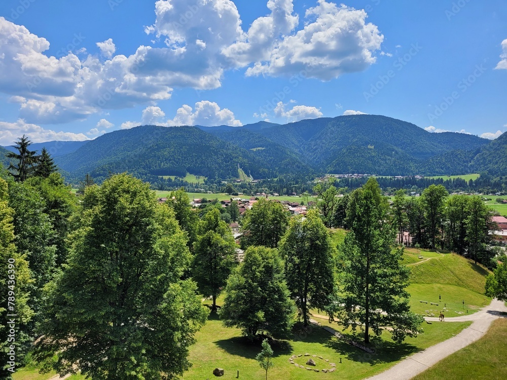 Panoramablick auf Reit im Winkl, Bayern (Deutschland)