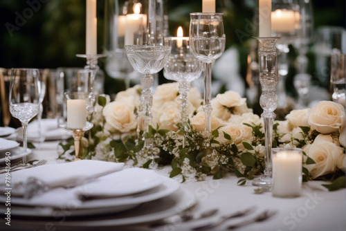 setting wedding table