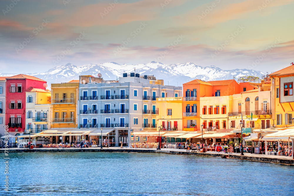 Obraz premium Altstadt, Chania, Insel Kreta, Griechenland 
