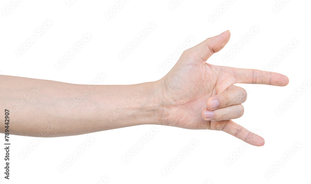 Male hand with I Love You sign, Isolated on transparent background. PNG File Male hand with I Love You sign, Isolated on transparent background. PNG File