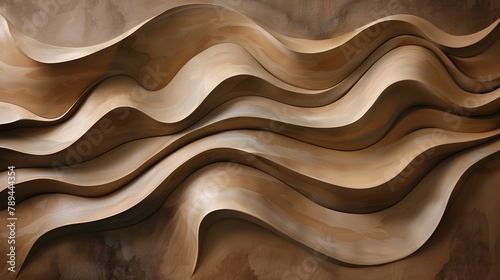 Earthy Tactile Abstraction: A Clay Landscape of Organic Curves and Forms