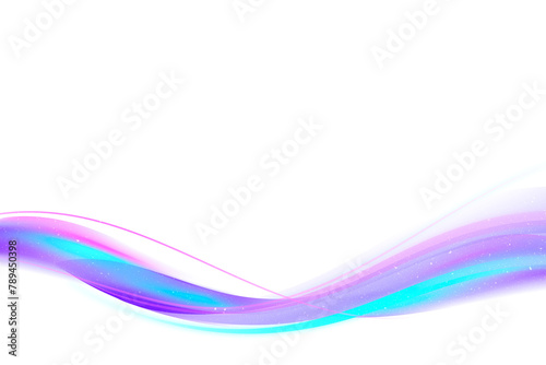 Neon purple curve frame template design element