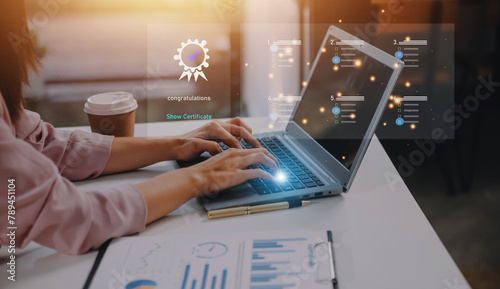 Online digital audit survey form, assessment test survey on technology internet website, answer test questions, study take an assessment for certificate. Questionnaire, evaluation, Fill out the form.