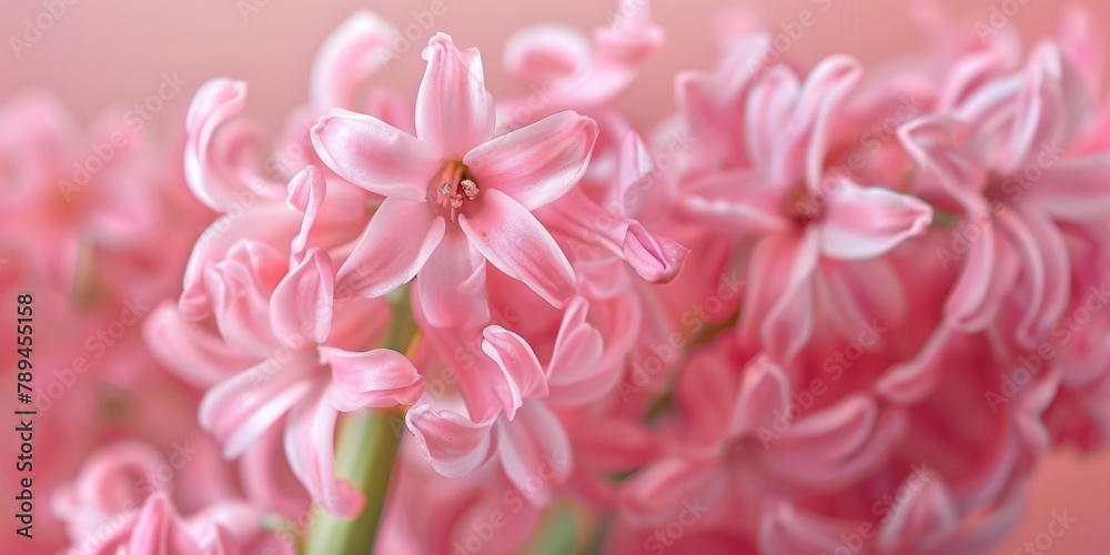Close-up of pink flowers in a vase, suitable for floral arrangements