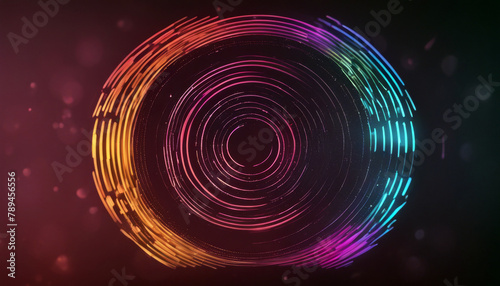 Spectrum icon music Audio circular radial frequency pattern equalizer Semicircle frame sound wave circle logotype round voice