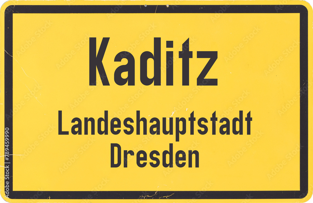 Ortsschild Dresden Kaditz
