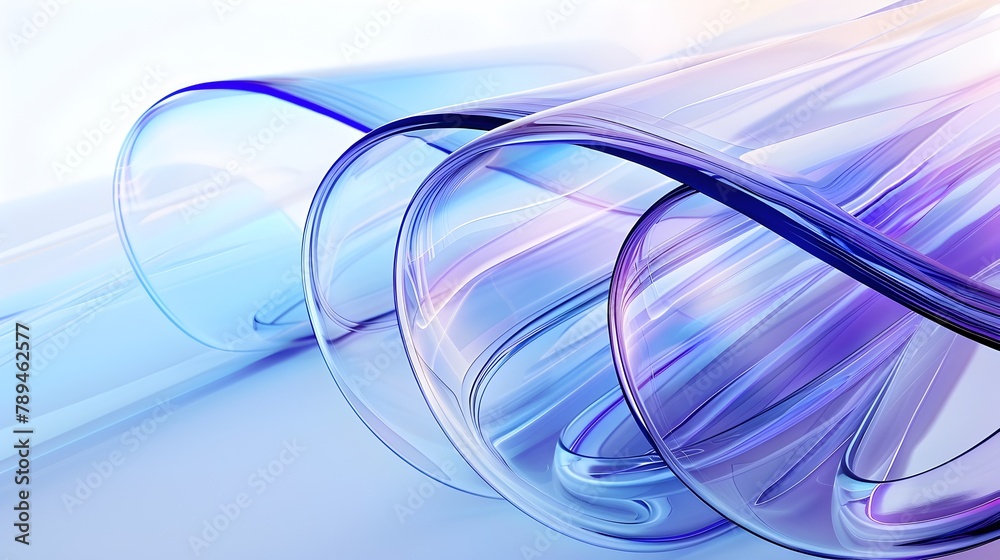 Naklejka premium Vibrant Neon Glass Tubes Forming a Lively and Engaging Abstract Art