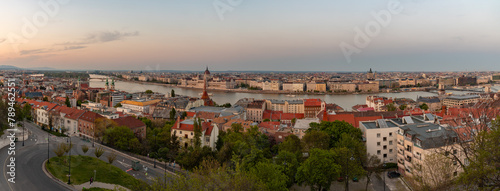 Budapest Panorama at Sunset