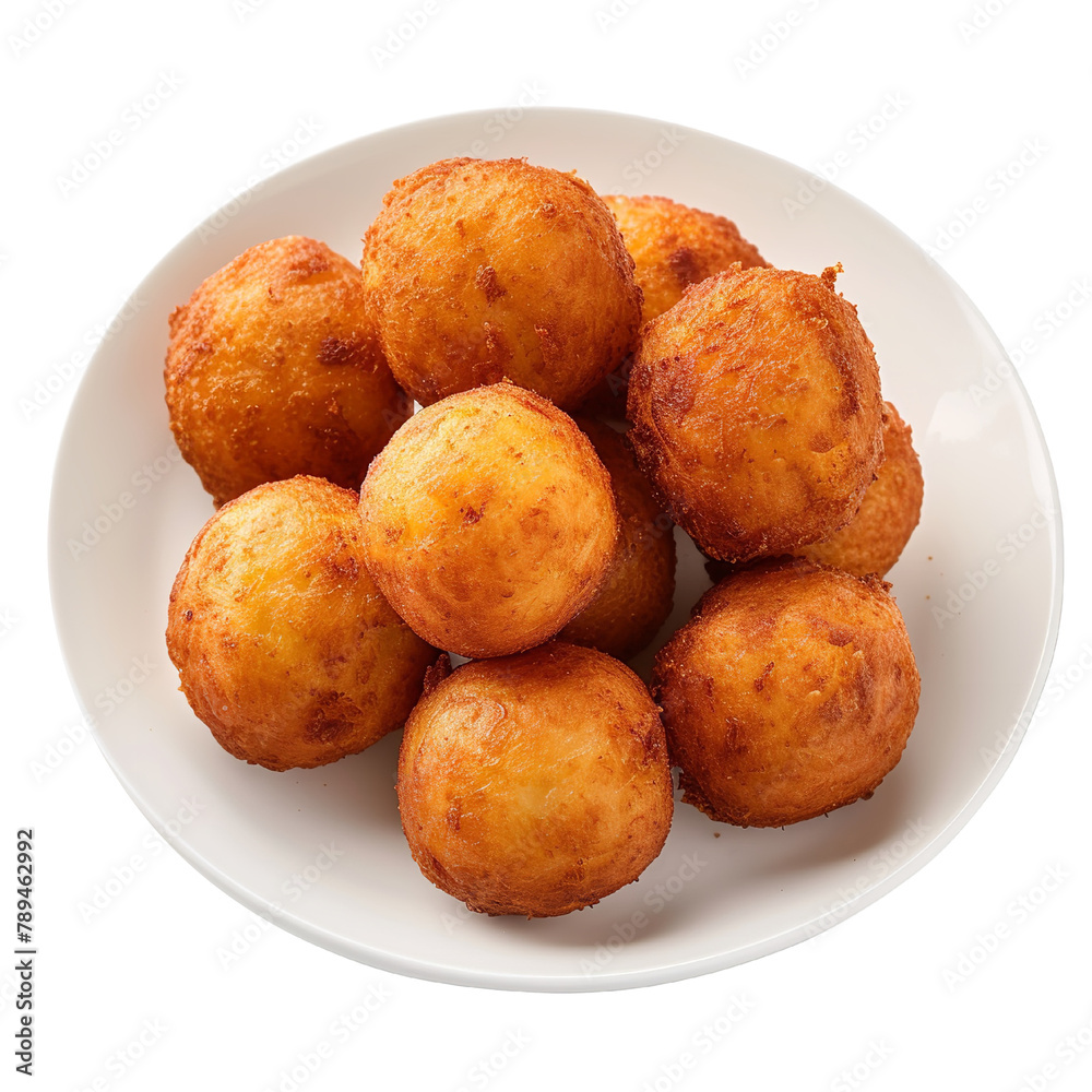 Tasty Atassi Fried yam balls isolated on Transparent background Tasty Atassi Fried yam balls isolated on Transparent background