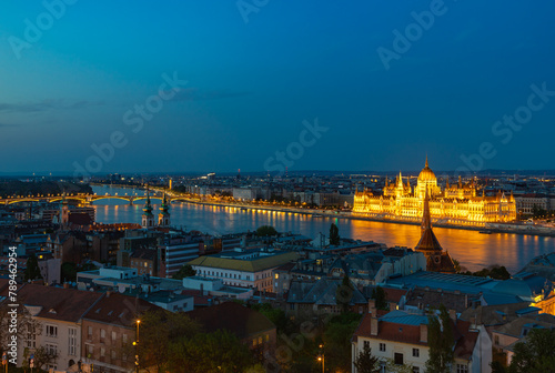 Budapest Landmarks at Night