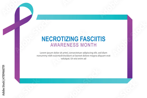 Necrotizing Fasciitis Awareness Month background.